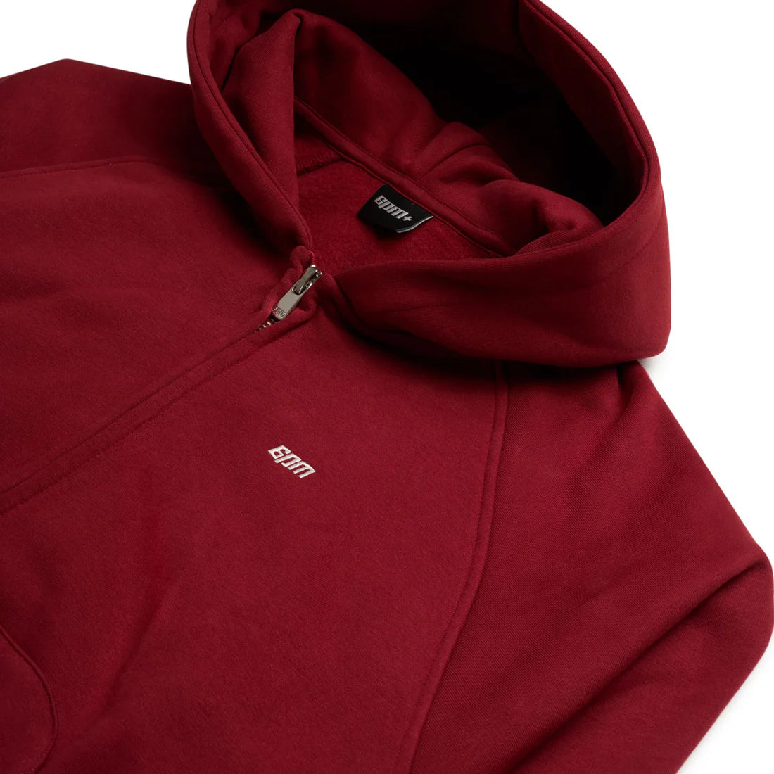 6PM ZIP HOODIE WINE RED