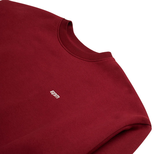 6PM CREWNECK WINE RED