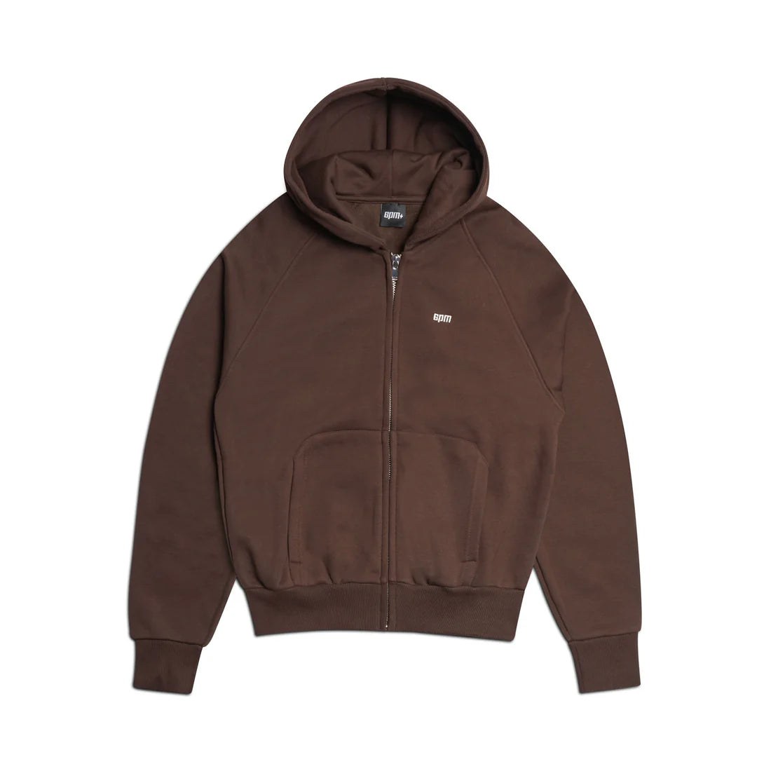 6PM ZIP HOODIE CHOCOLATE BROWN
