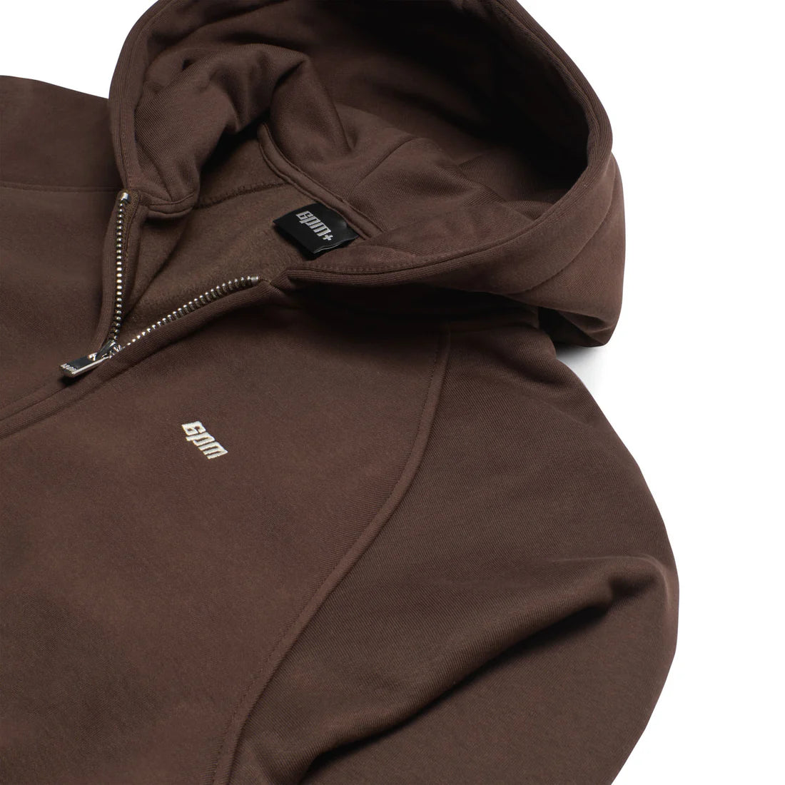 6PM ZIP HOODIE CHOCOLATE BROWN