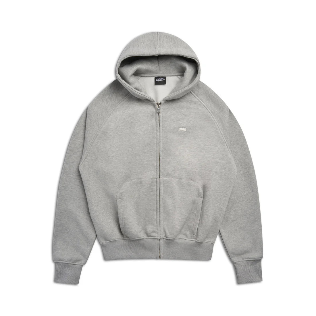 6PM ZIP HOODIE GREY MELANGE
