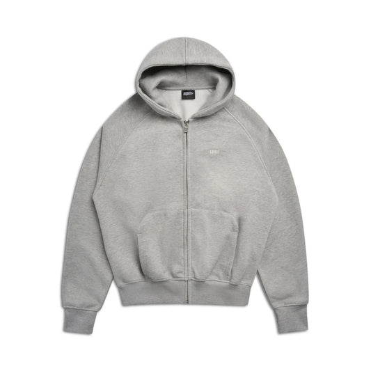 6PM ZIP HOODIE GREY MELANGE