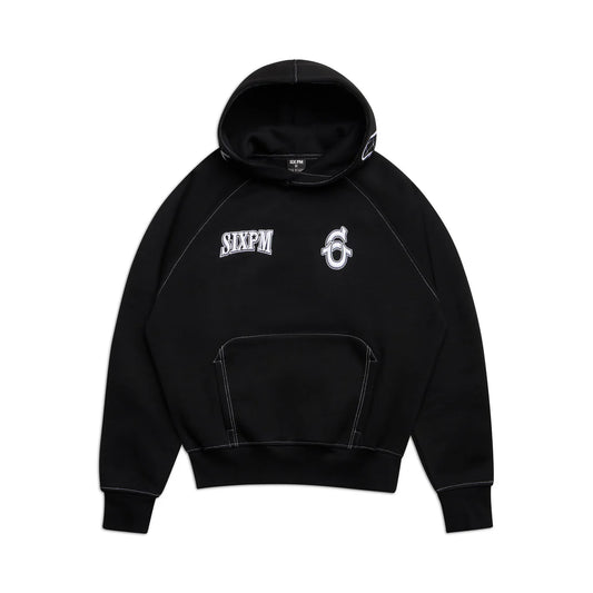 6PM ICONS HOODIE BLACK