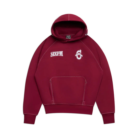 6PM ICONS HOODIE BURNED RED