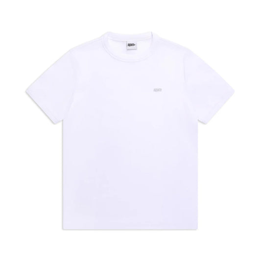 6PM RIBBED SLIM FIT TEE WHITE