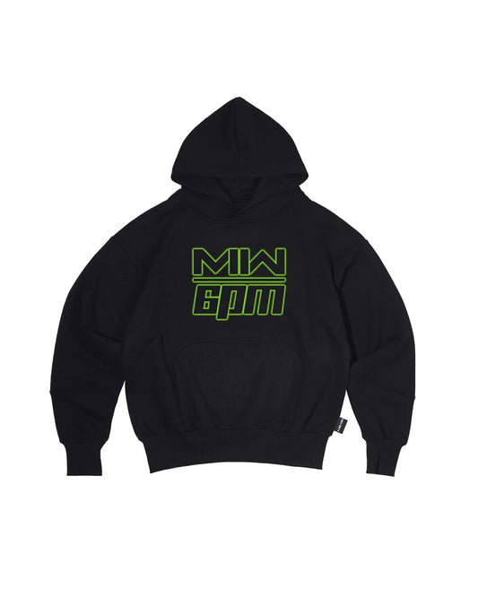 6PM LOGO HOODIE BLACK